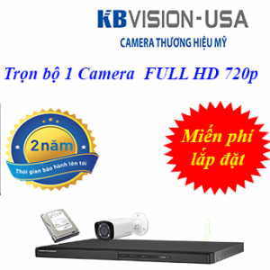 TRỌN BỘ 1 CAMERA KBVISION HD 1.0 MP